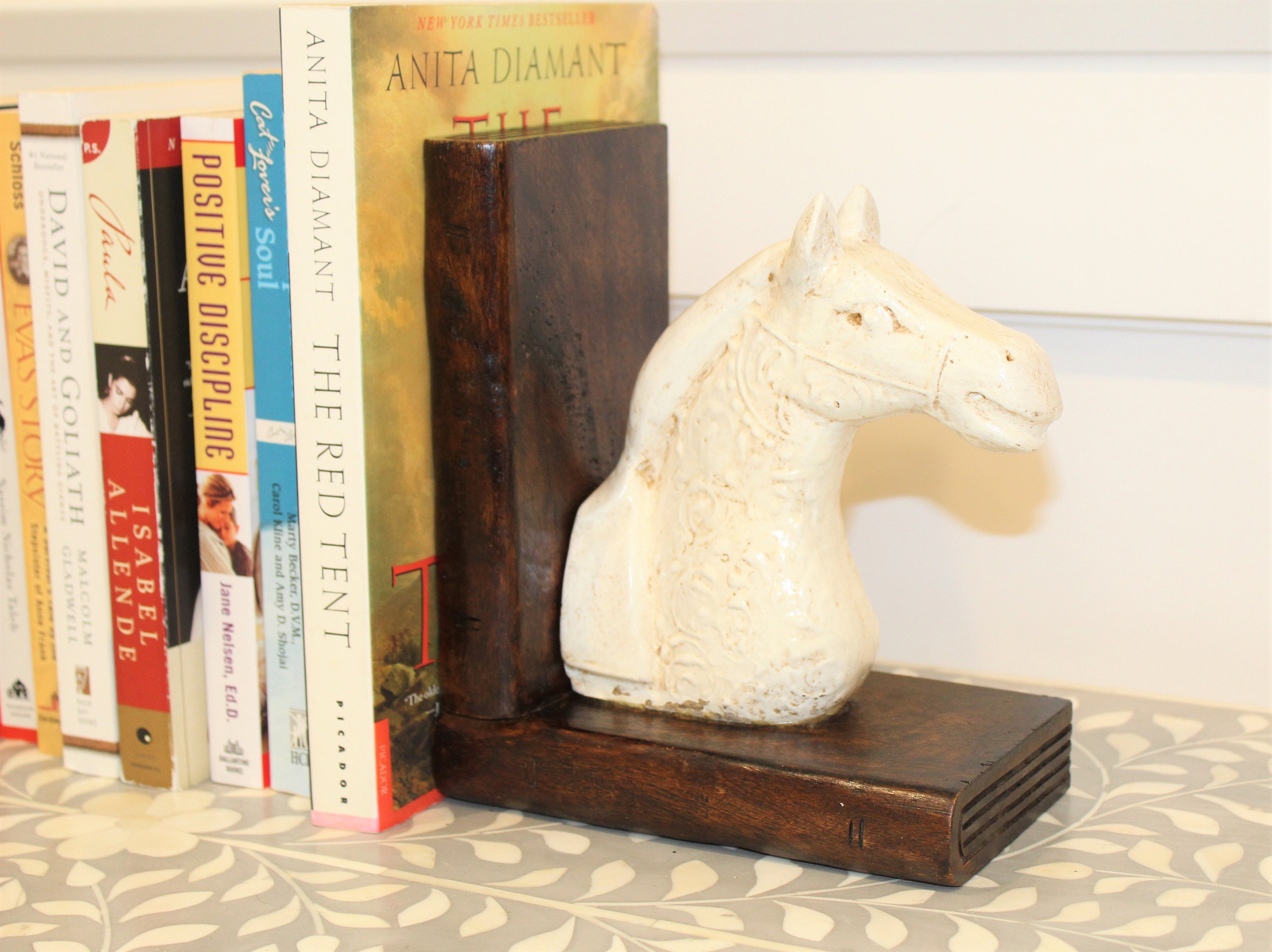 Horse Bookends Woodwork Paper Mache Papier Mache Clay Etsy