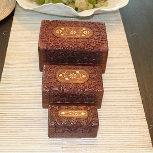 Florid Wooden Box Set of 3