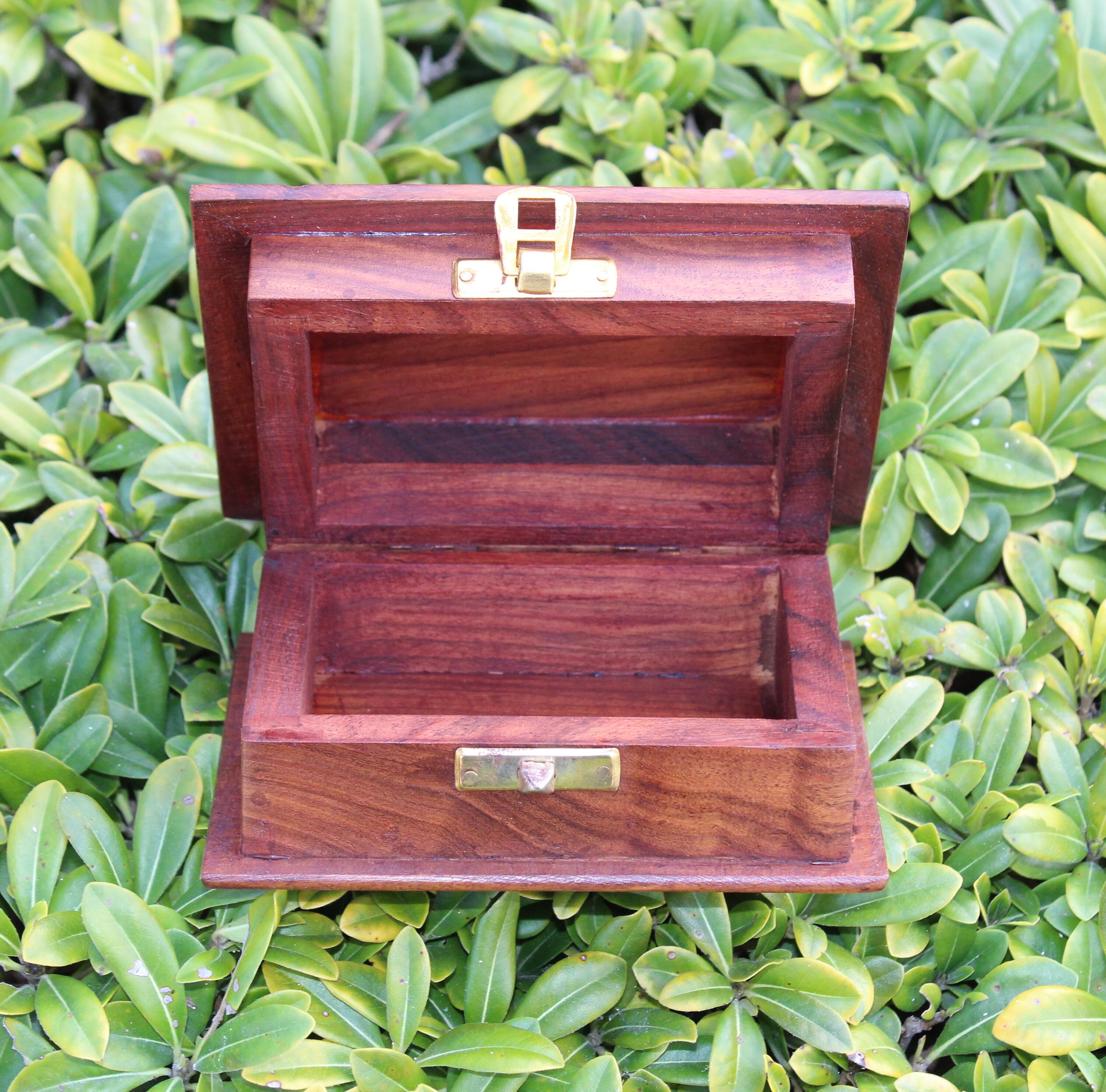 Visiting Card Holder Wood Box Carved Office Table Top Etsy