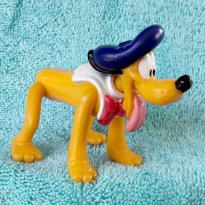 Pluto in France Disney Vintage Plastic Figurine