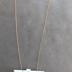 Angel Pendant Necklace Vintage Sterling Silver Gold Plated Diamond Chip bild 6