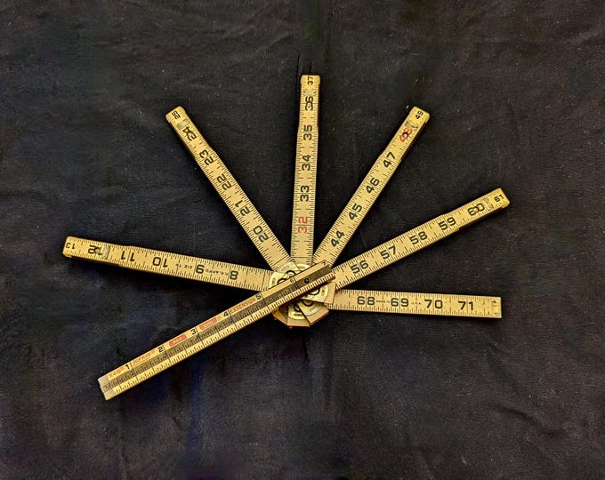 Lufkin Rigid 72 Inch Ruler Lufkin 72 Inch Vintage Wooden Extension Ruler - Etsy
