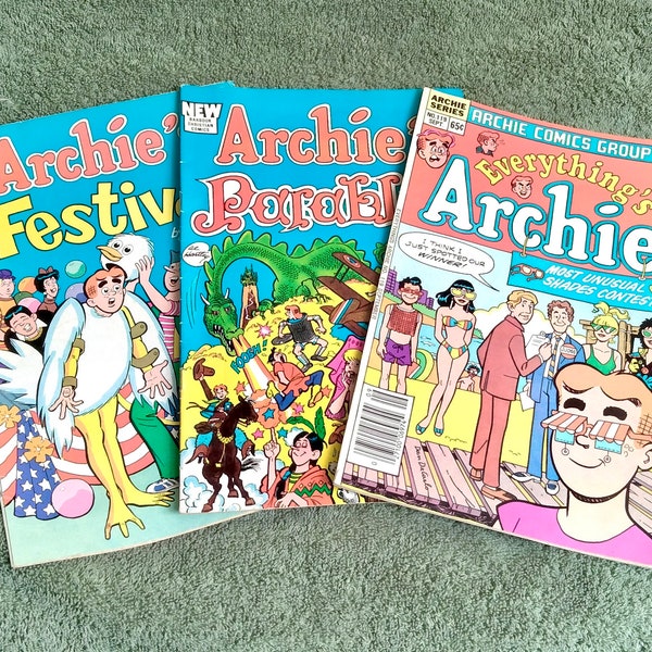 Archie's Vintage Comic Books (Set of 3)