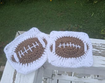Crochet Football Granny Square Pattern