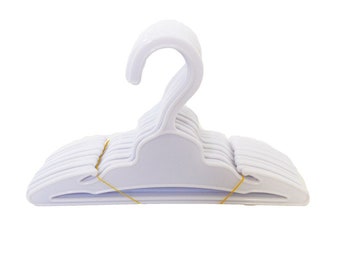 10 White Clothes Hangers Gift Doll Accessory Fit For 18/'/' American Girl
