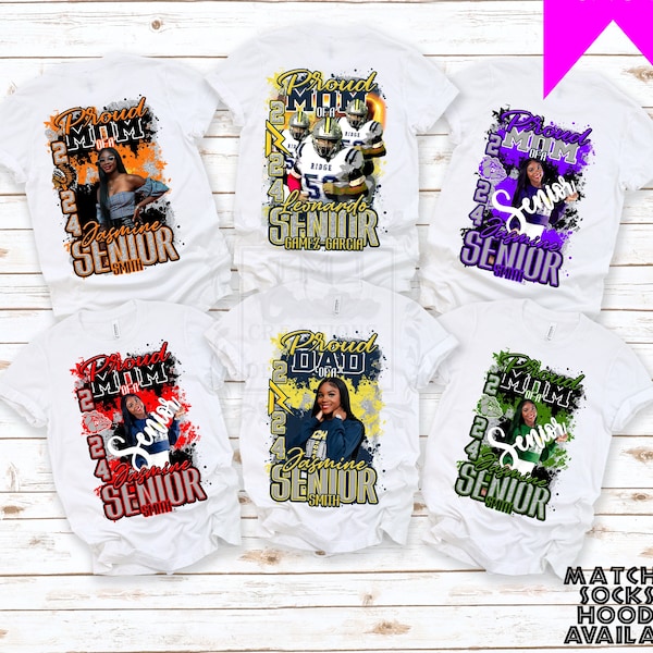 Custom Senior Night Shirt: Sports Graduation 2024 T-Shirt