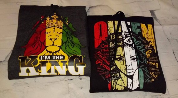 The Queen The King Lion T-shirts a Combinar para Casal