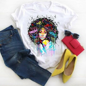 Black Girl Magic T-Shirt: Afro Woman Graphic Tee