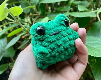 Chunky Frog Crochet Plush