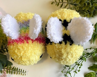 Fluffy Bee Crochet Plush