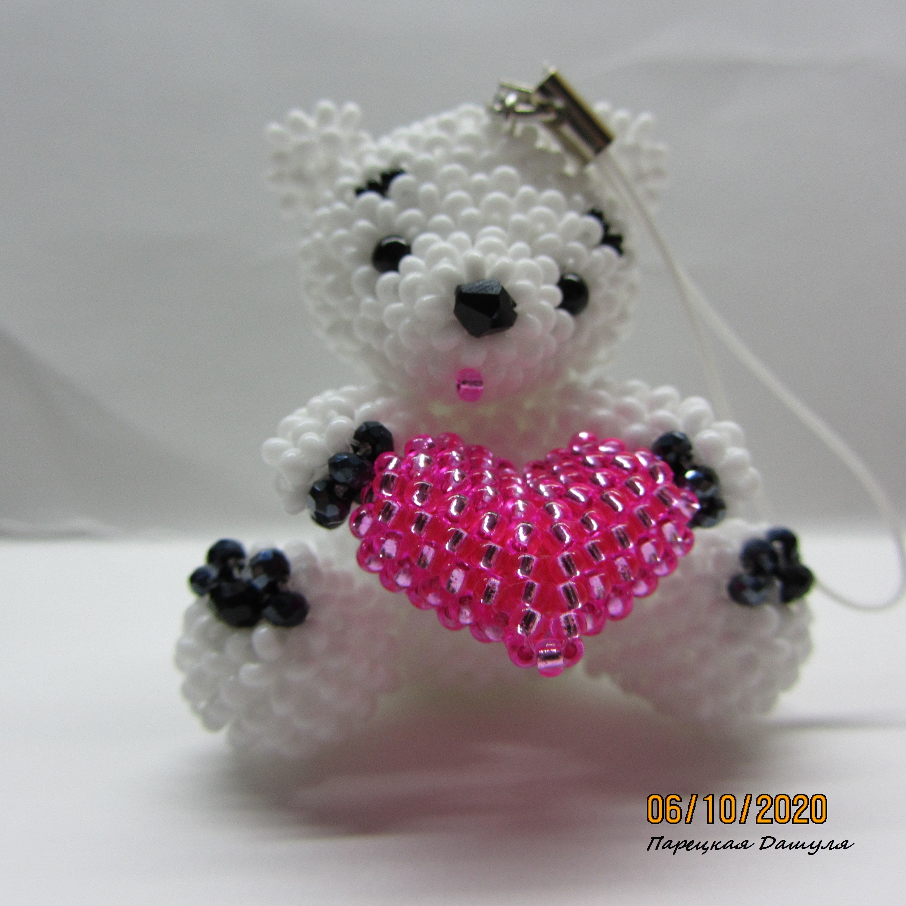 3D bear beaded giftsbeaded pendant beadsbeaded | Etsy