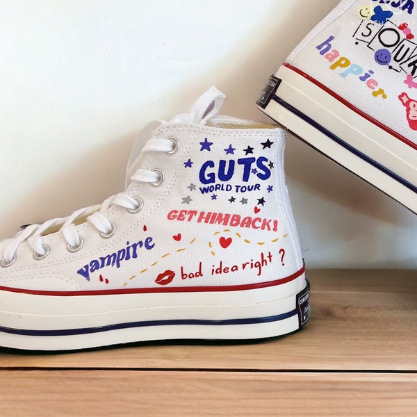 Custom Painted Good4U Shoes Chuck Taylor All Star 1970s Personalized Printed Funny Shoes High Top Canvas Design Mother's Day Gifts For Her
