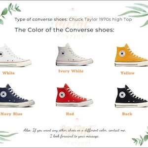 Custom Painted The Album Shoes Chuck Taylor All Star 1970s Personalized Printed Shoes High Top Canvas Design Mother's Day Gifts For Her image 7