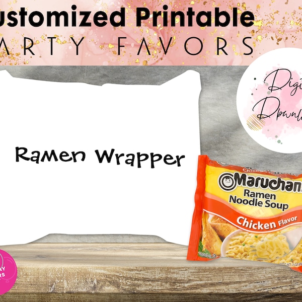 Ramen Noodle Birthday Party Etsy