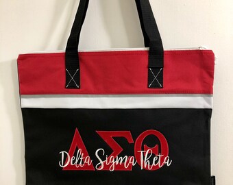delta sigma theta shoe bag