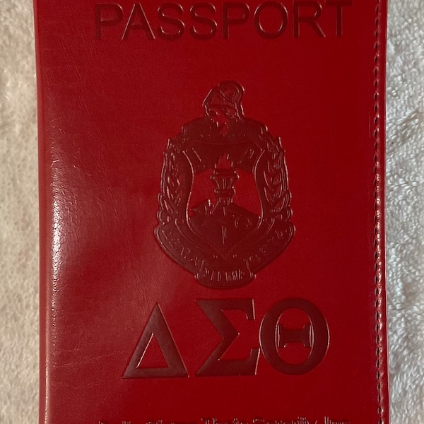 Delta Sigma Theta Red Passport Cover