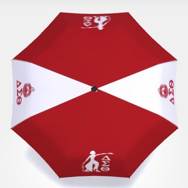Delta Sigma Theta Logo and Fortitude Folding Umbrella