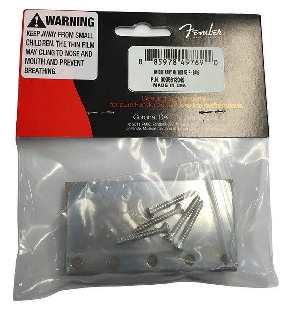 FENDER（フェンダー） ベース用ブリッジ Pure Vintage '58 Precision Bass Bridge Assembly Fender PURE VINTAGE JAZZ BASS ASHTRAY COVER SET ブリッジカバー