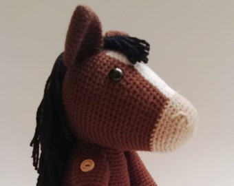 Hailey le cheval, de Hattie & Friends, modèle au crochet PDF