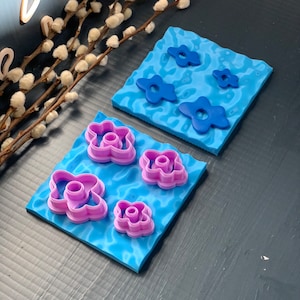 Clay Cutter, Flower Shape, Polymer Clay Cutter, 3D Printed, Flower Earring, Polymer Clay Tools X1