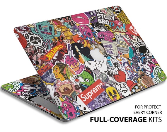 supreme macbook skin