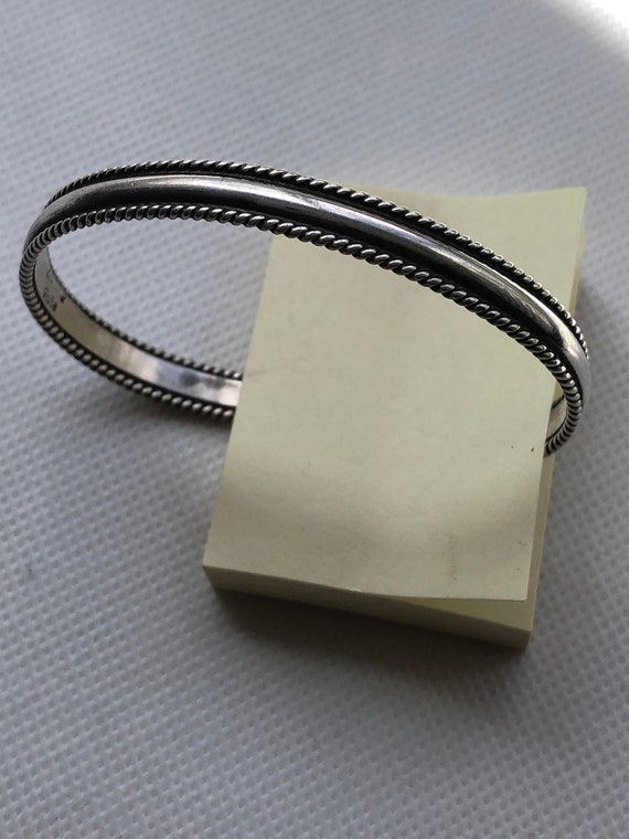 Vintage Cuff Bracelet by NAVAJO Designer Nora Bil… - image 5