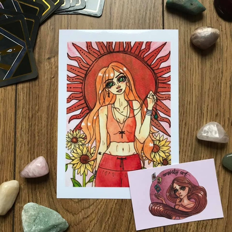 Sunflower Girl Print