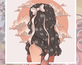 Peachy Skies - Quadrat Druck