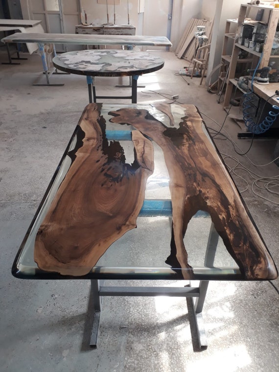 Handmade Epoxy Table Epoxy Resin Table Custom 72 X 36 Wood Resin
