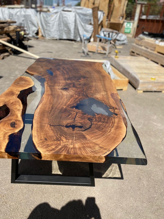 Made to Order Custom Table, Clear Epoxy Resin Table, Epoxy Bench