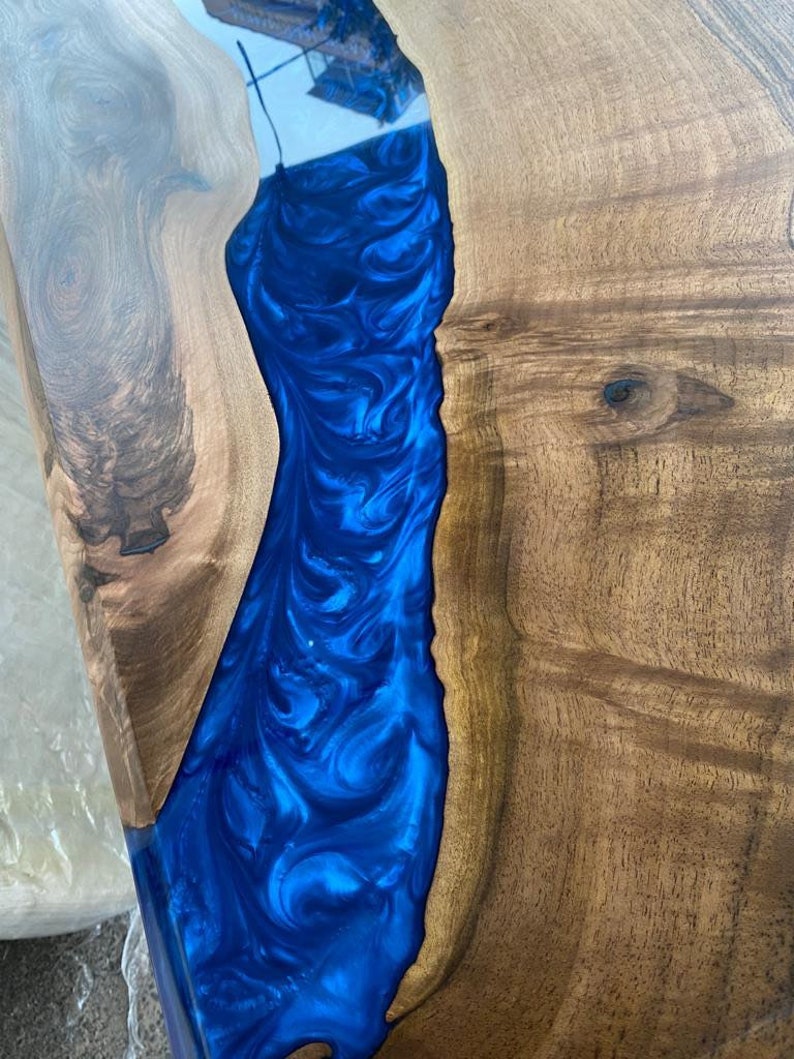 Epoxy Table Epoxy Dining Table Walnut Epoxy River Table Etsy