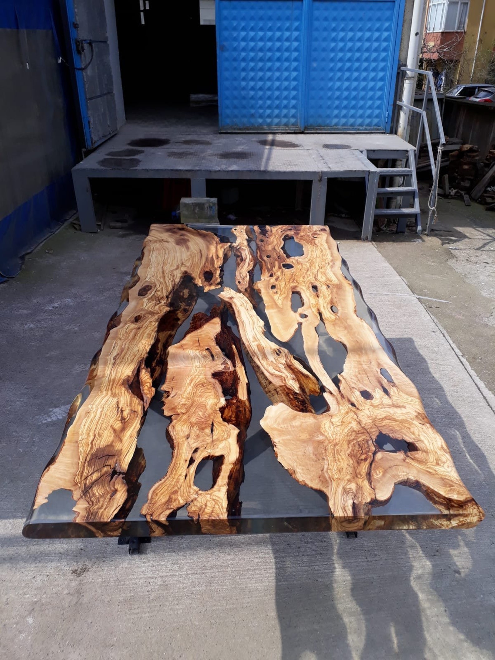 Olive Wood Epoxy Table Olive Wood Table Epoxy Dining Table Etsy