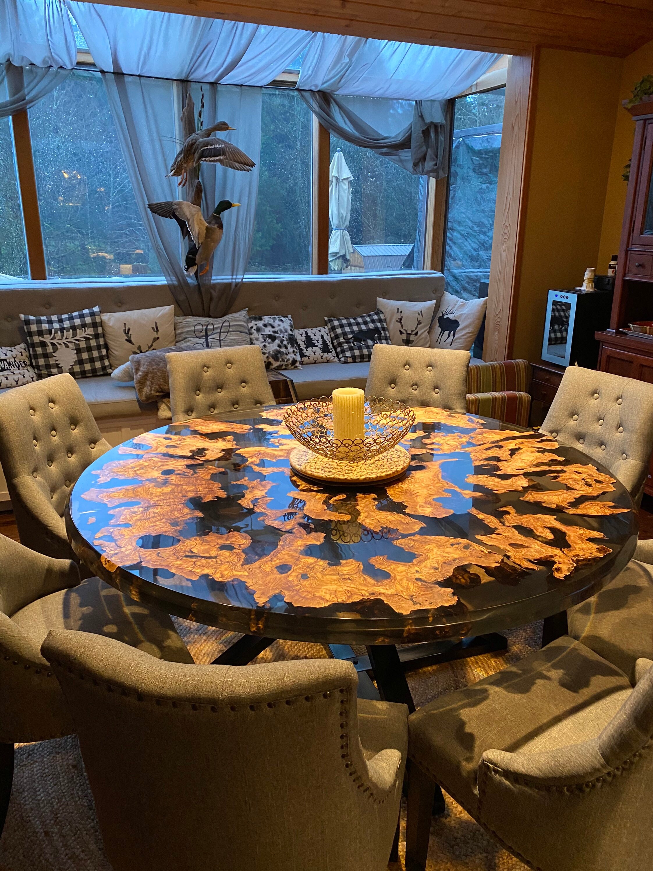 Olive Wood Epoxy Table Olive Wood Coffee Table Custom 65 Etsy