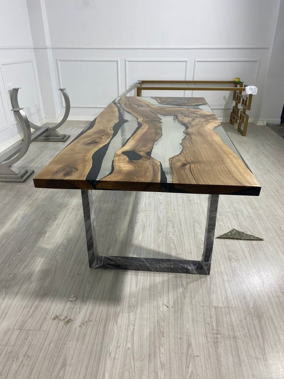 Special Ultra Clear Epoxy Table - Made To Order by Gül Natural Furniture