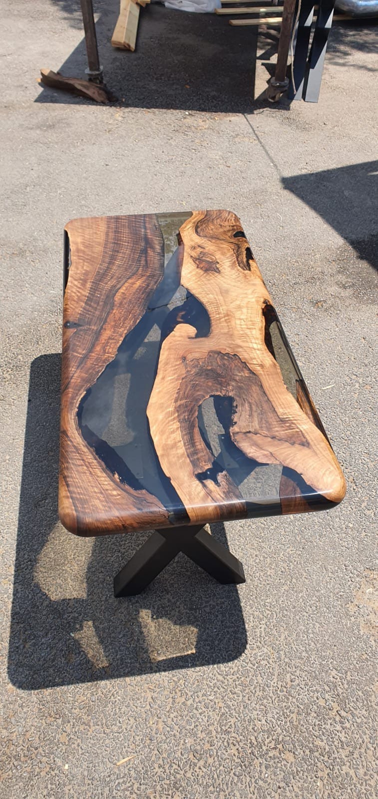 Live Edge Table Epoxy Dining Table Epoxy Resin Table Custom Etsy