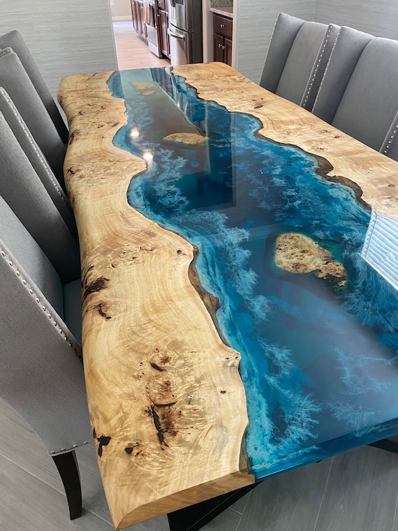 Poplar epoxy table deals