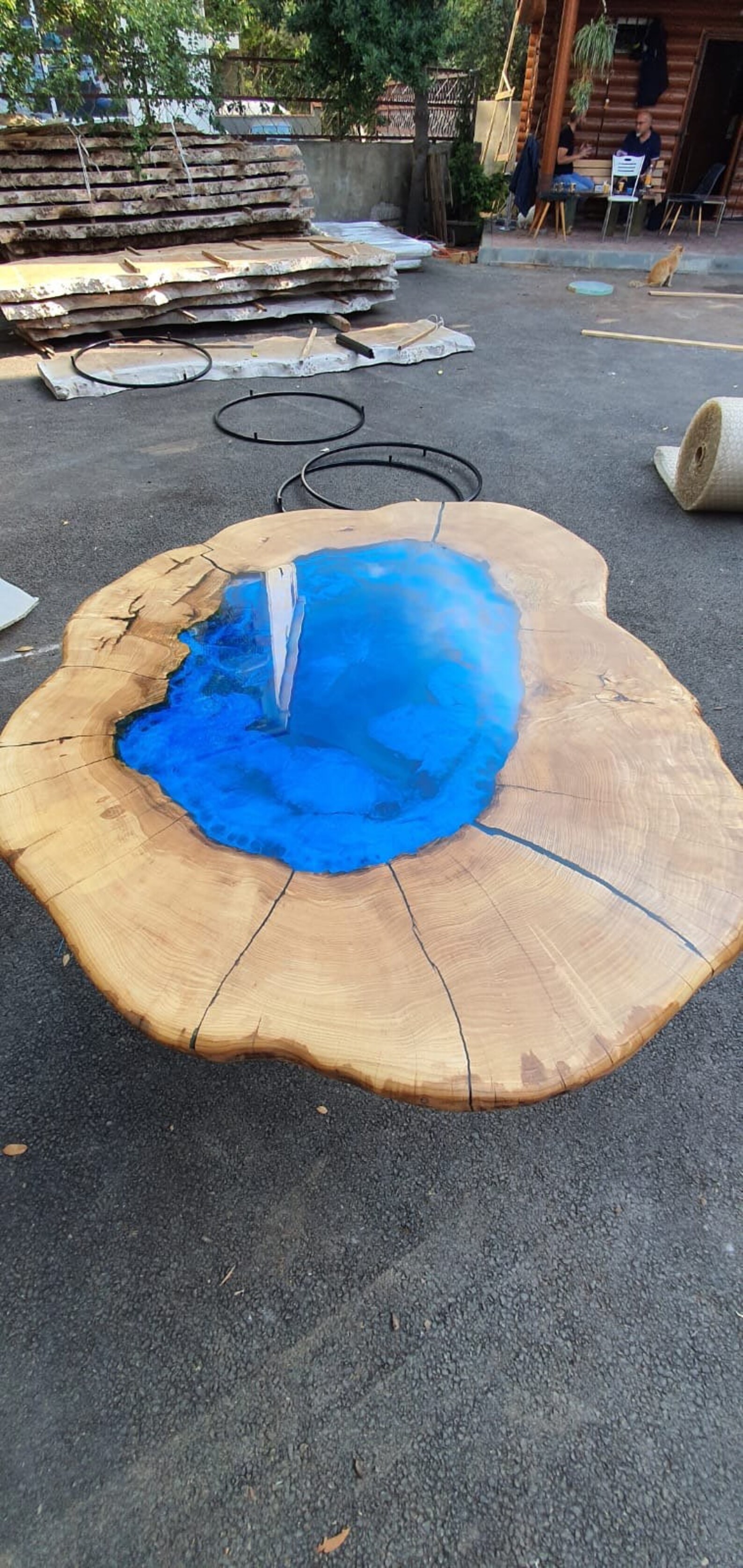 Round Dining Table Custom Coffee Table Epoxy Coffee Table Etsy
