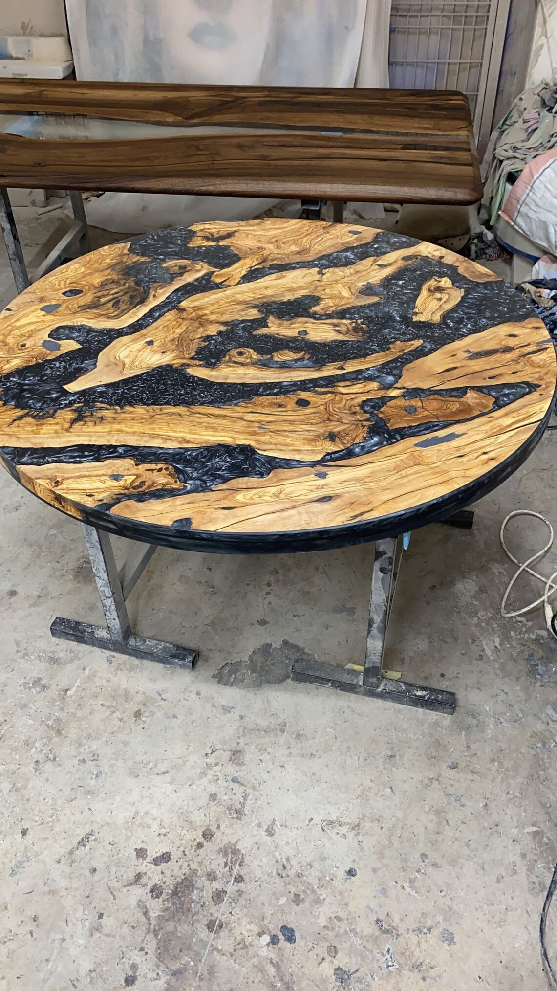 Olive Wood Epoxy Table Olive Wood Coffee Table Custom 50 Etsy