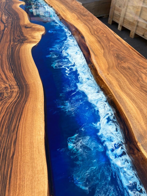 Wooden Table Live Edge Table Custom 90 X 42 Walnut Wood Table
