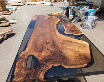 Live Edge Table, River Table, Epoxy Resin Table, Custom 88” X 40