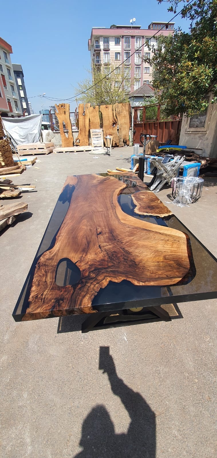 Live Edge Table, River Table, Epoxy Resin Table, Custom 88” X 40