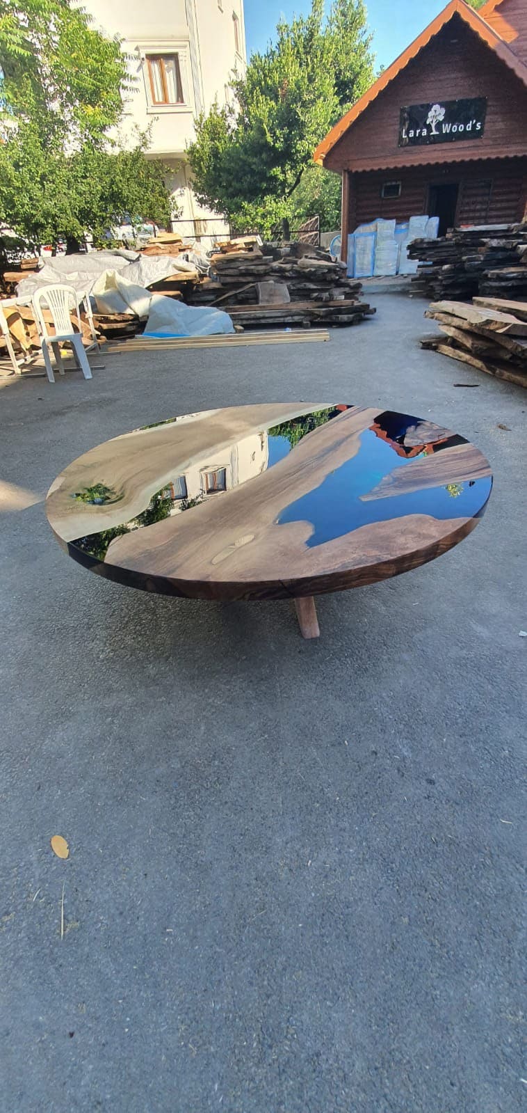 Epoxy Coffee Table Epoxy Coffee Table Custom 48 Diameter - Etsy