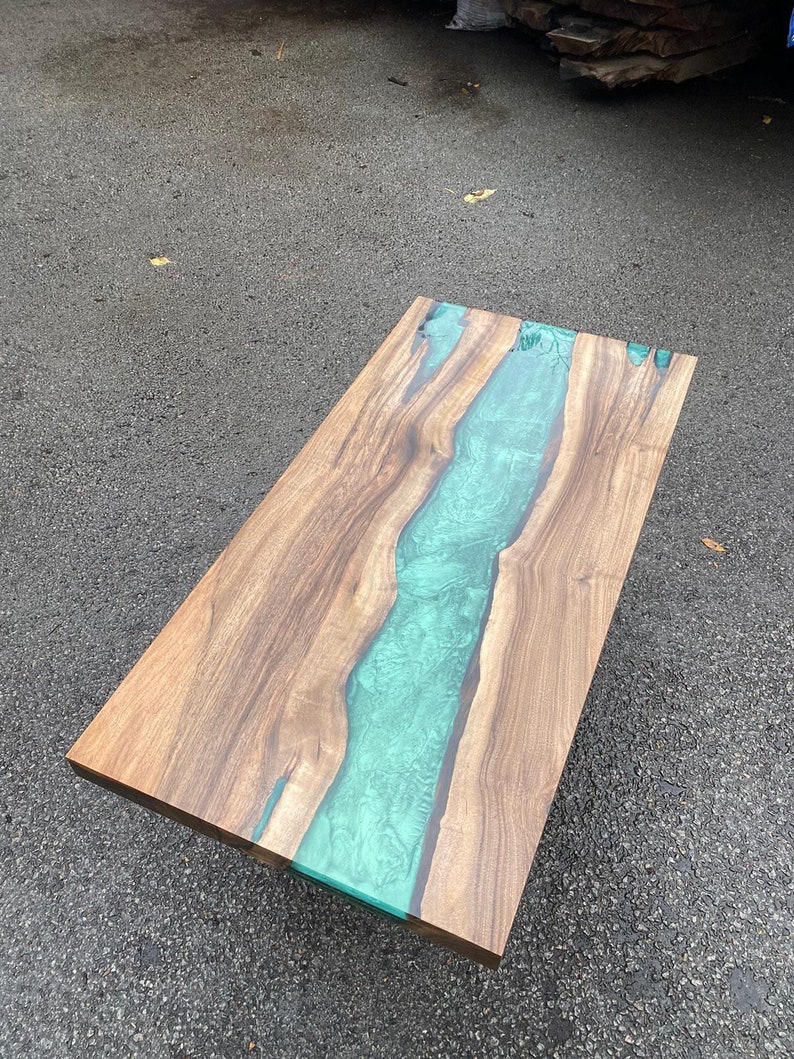 Live Edge Epoxy Mantle Custom 40 X 20 Walnut Wood Etsy
