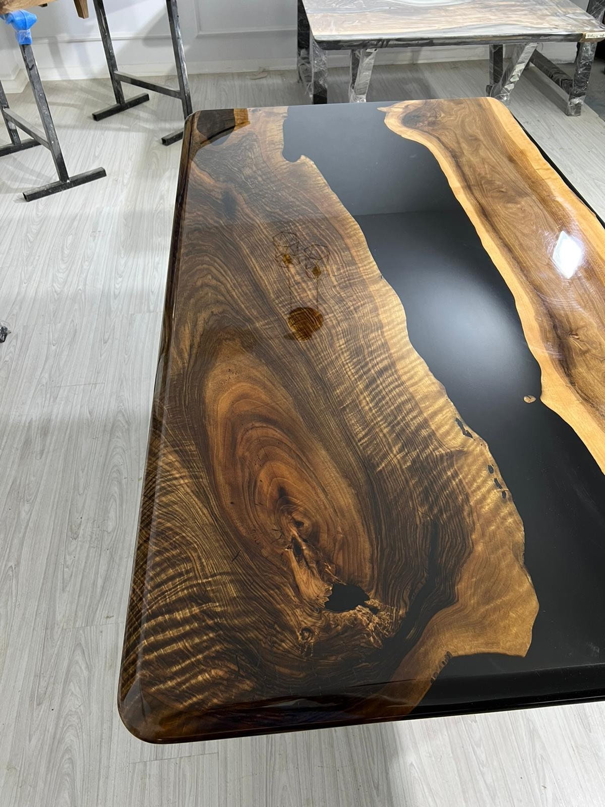 72 x 21 Epoxy Wooden Table Top / Epoxy Resin Table Top / Home Decor
