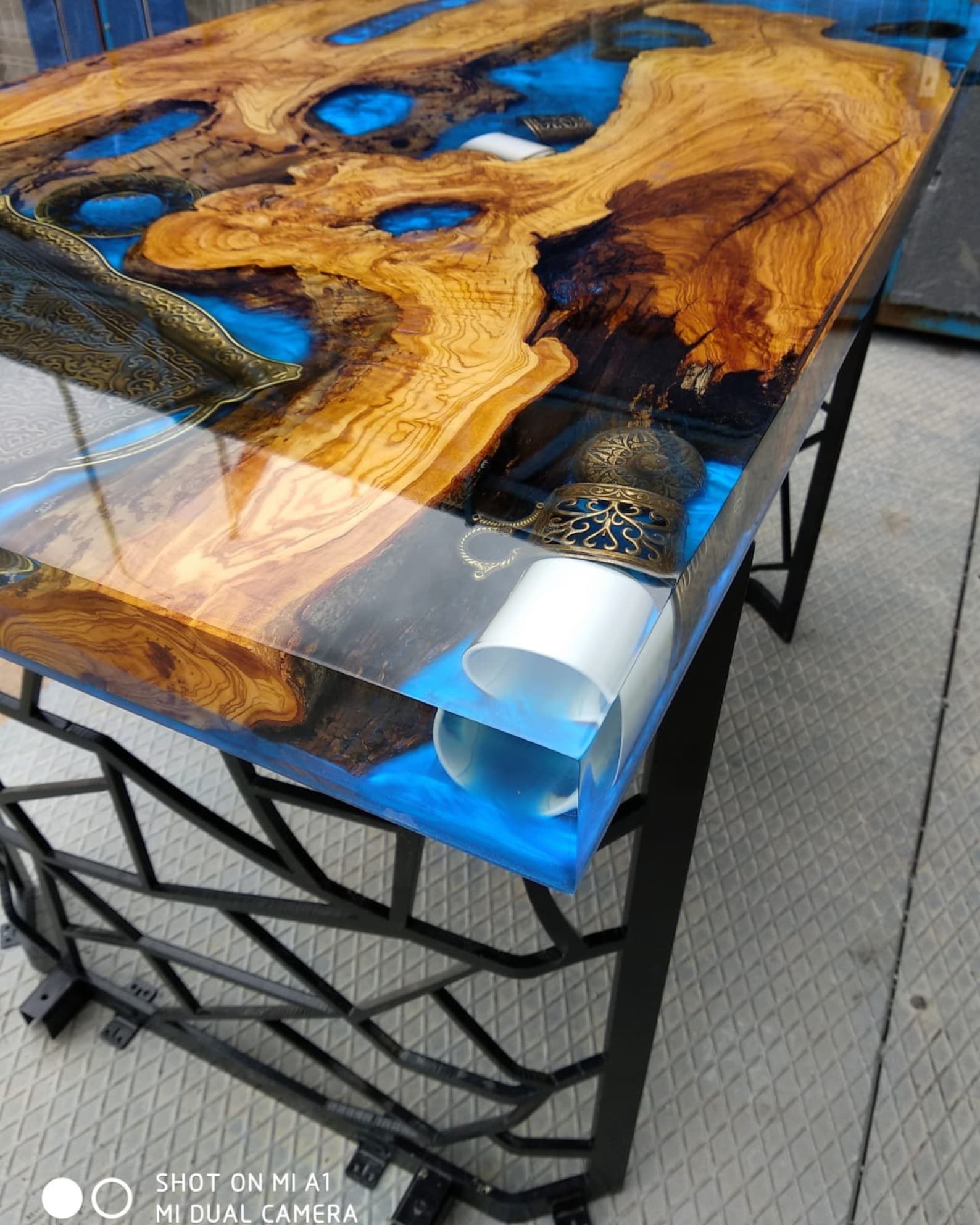 Olive Wood Epoxy Table Olive Wood Table Epoxy Dining Table Etsy