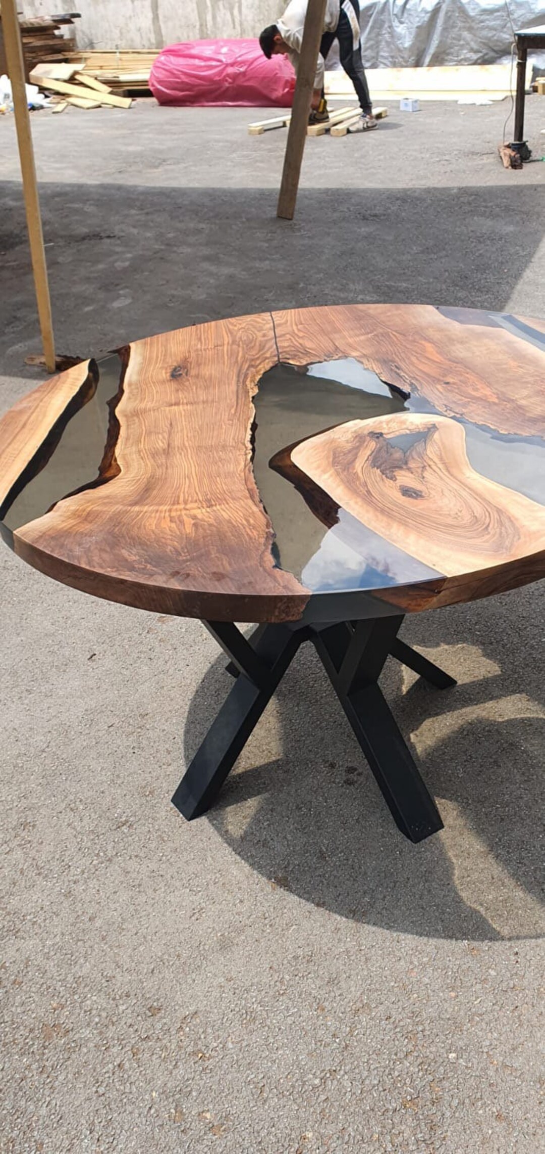 Epoxy Coffee Table, Custom Coffee Table, Custom 50” Diameter Round ...