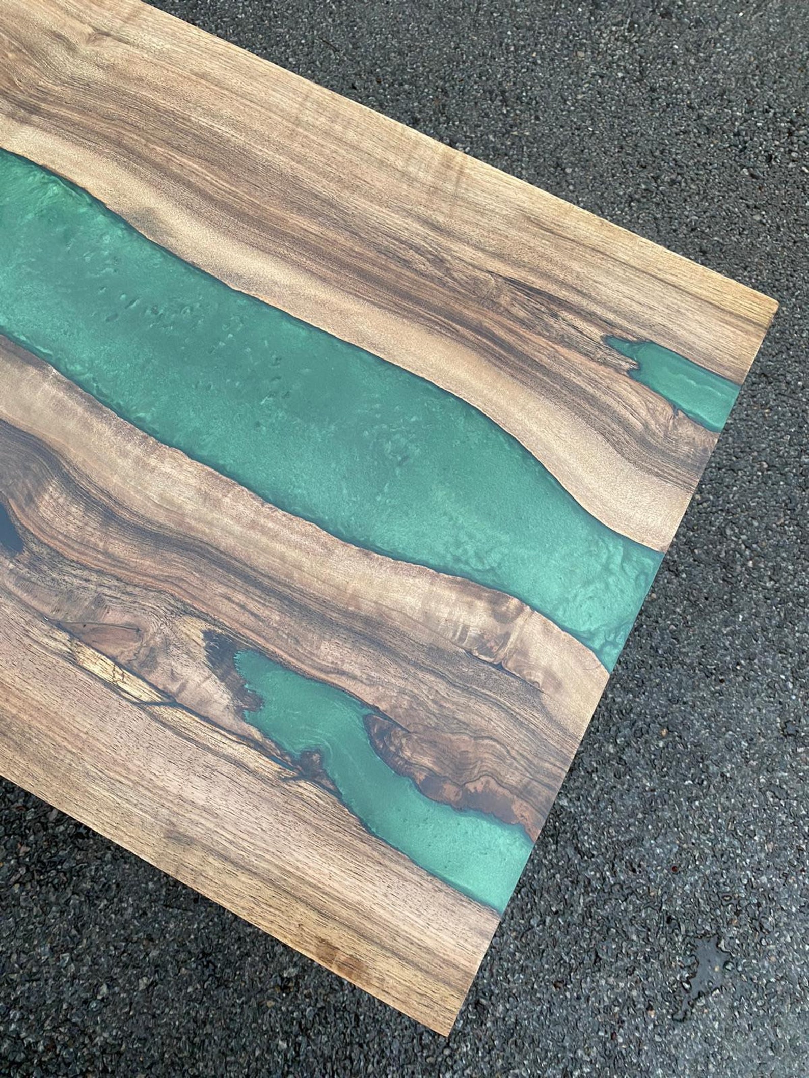 Live Edge Epoxy Mantle Custom 40 X 20 Walnut Wood Etsy