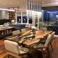 Custom Epoxy Resin River Table, Solid Walnut Wood Dining Table, Handmade Ultra Clear Epoxy Furniture for Your Home, Large Wooden Table