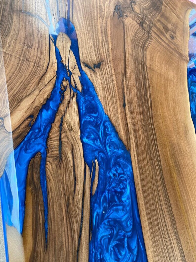 Epoxy Table Epoxy Dining Table Walnut Epoxy River Table Etsy