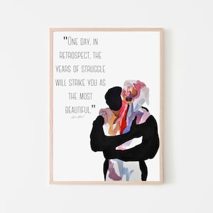 Struggle | Sigmund Freud | Mental Health | Office Decor | Trauma | Therapy | Digital Art